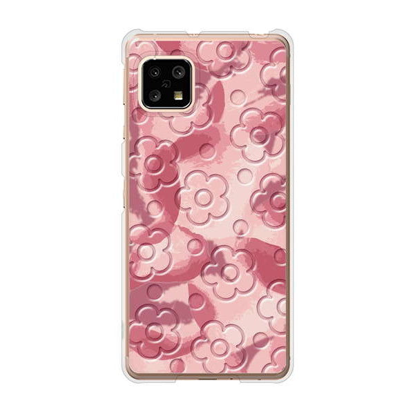 AQUOS sense5G SHG03 au 高画質仕上げ 背面印刷 ハードケース フラワーヴェルニ