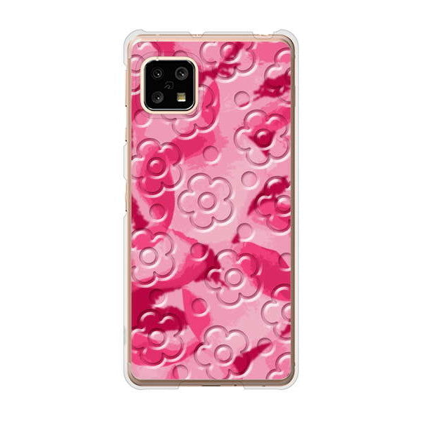 AQUOS sense5G SHG03 au 高画質仕上げ 背面印刷 ハードケース フラワーヴェルニ