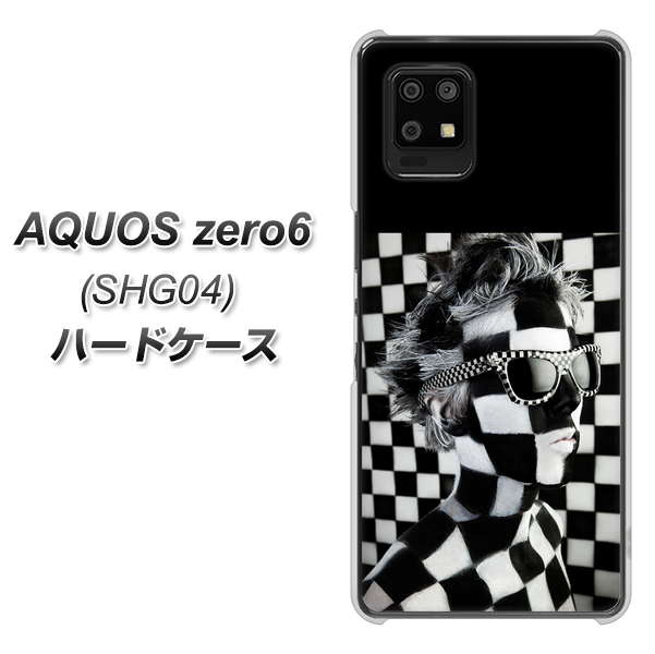 au アクオスゼロ6 SHG04 高画質仕上げ 背面印刷 ハードケース【357 bk&wh】