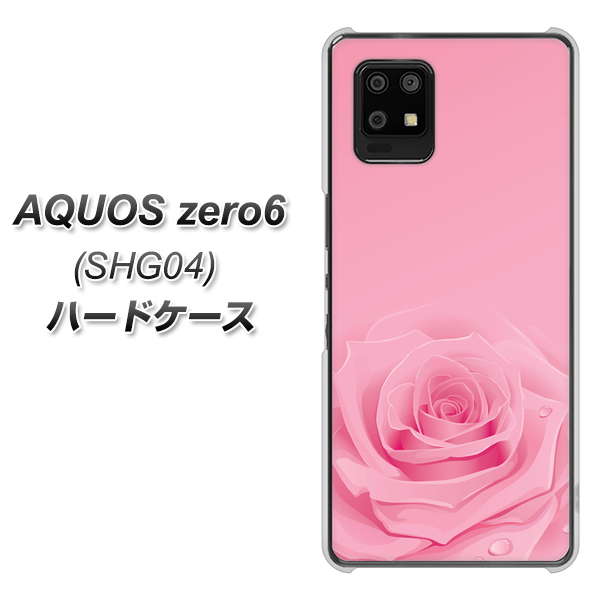 au アクオスゼロ6 SHG04 高画質仕上げ 背面印刷 ハードケース【401 ピンクのバラ】