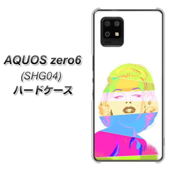 au アクオスゼロ6 SHG04 高画質仕上げ 背面印刷 ハードケース【YJ208 マリリンモンローデザイン(A)】
