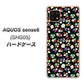 AQUOS sense6 SHG05 au 高画質仕上げ 背面印刷 ハードケース【778 マイクロリバティプリントBK】