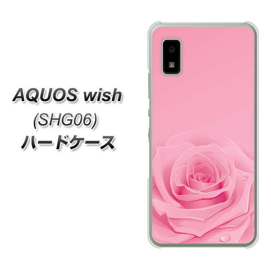 AQUOS wish SHG06 au 高画質仕上げ 背面印刷 ハードケース【401 ピンクのバラ】