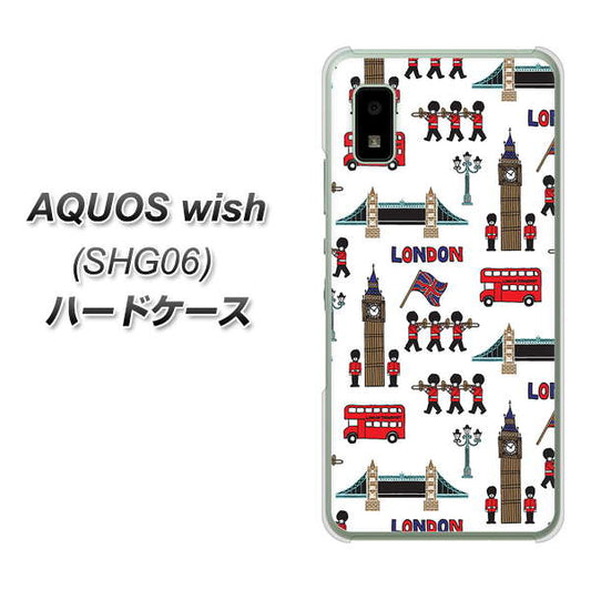 AQUOS wish SHG06 au 高画質仕上げ 背面印刷 ハードケース【EK811 ロンドンの街】