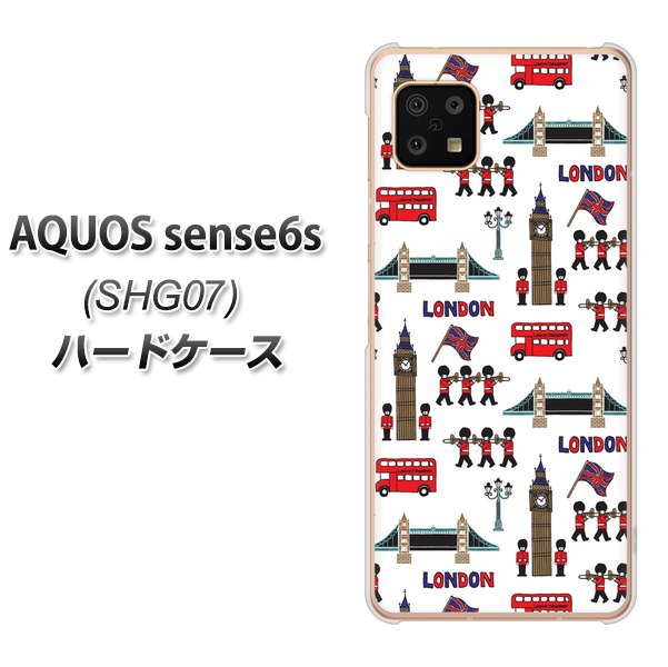 AQUOS sense6s SHG07 au/UQ mobile 高画質仕上げ 背面印刷 ハードケース【EK811 ロンドンの街】