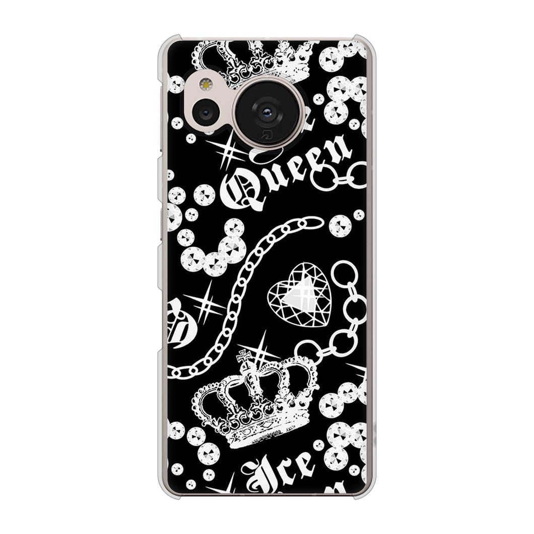AQUOS sense7 SHG10 au 高画質仕上げ 背面印刷 ハードケース【187 ゴージャス クラウン】