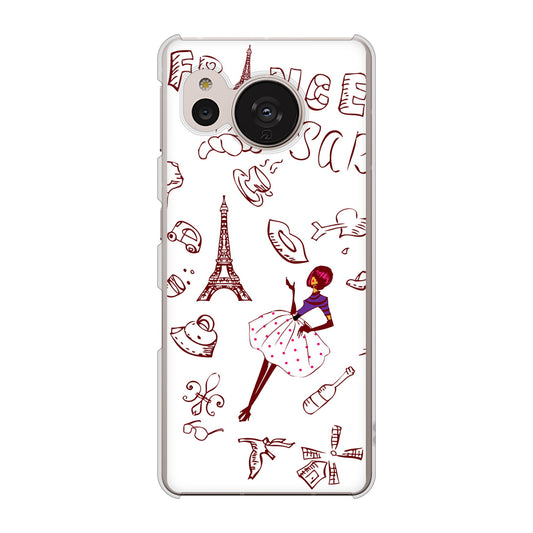 AQUOS sense7 SHG10 au 高画質仕上げ 背面印刷 ハードケース【296 フランス】