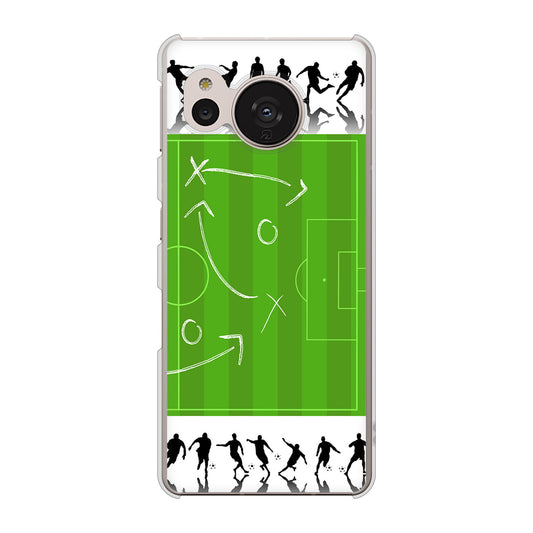 AQUOS sense7 SHG10 au 高画質仕上げ 背面印刷 ハードケース【304 サッカー戦略ボード】