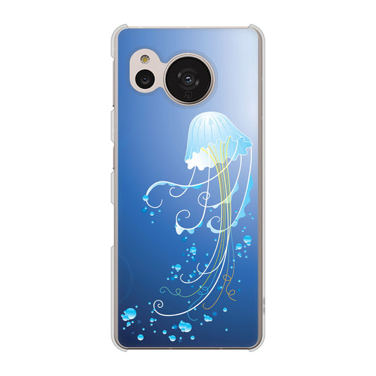 AQUOS sense7 SHG10 au 高画質仕上げ 背面印刷 ハードケース【362 ジェリーフィシュ】