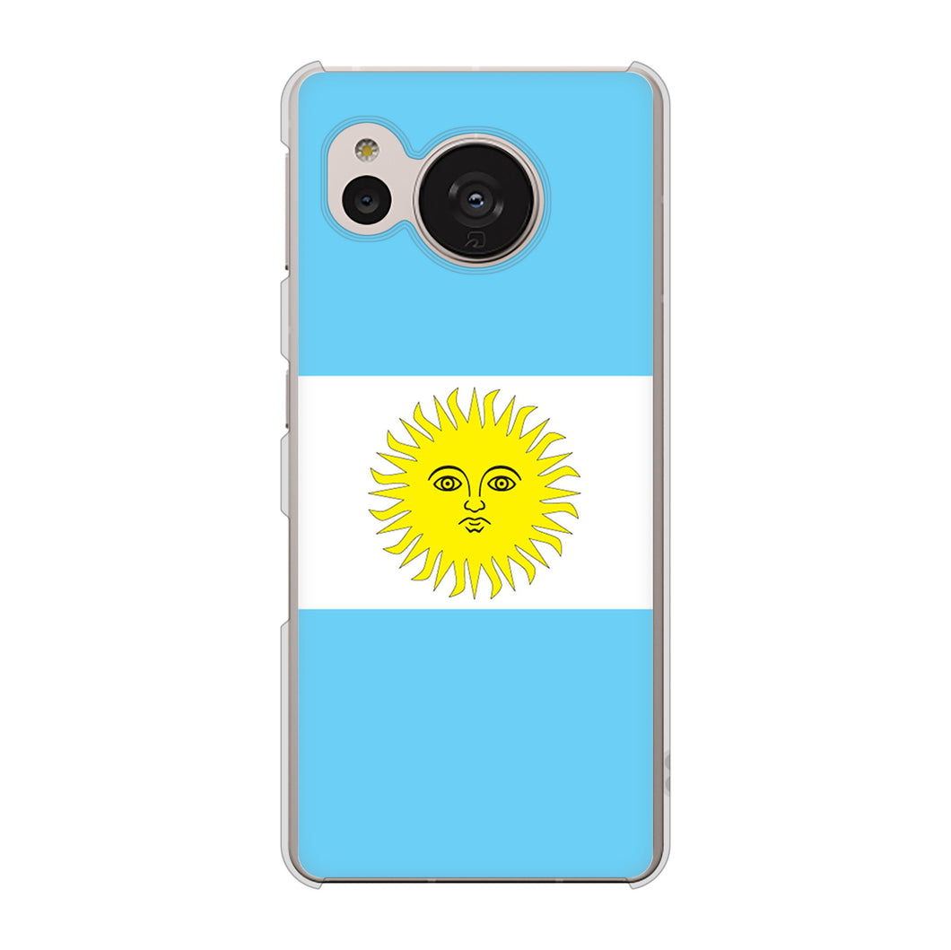 AQUOS sense7 SHG10 au 高画質仕上げ 背面印刷 ハードケース【666 アルゼンチン】