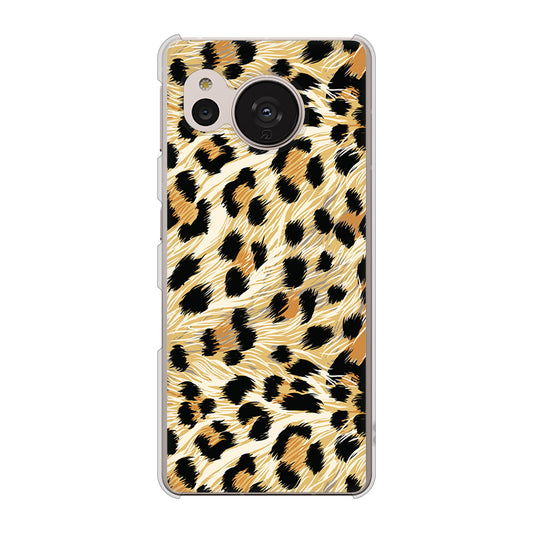 AQUOS sense7 SHG10 au 高画質仕上げ 背面印刷 ハードケース【687 かっこいいヒョウ柄】