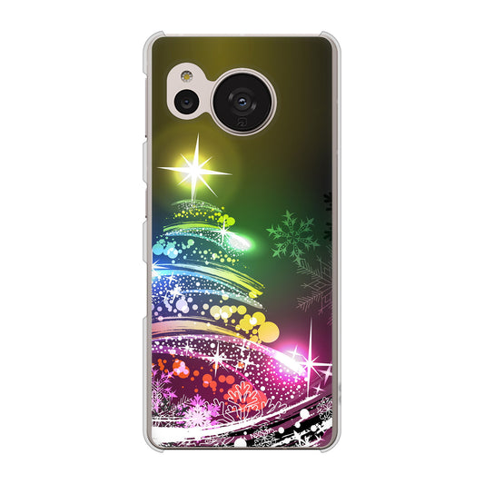AQUOS sense7 SHG10 au 高画質仕上げ 背面印刷 ハードケース【722 レインボークリスマス】