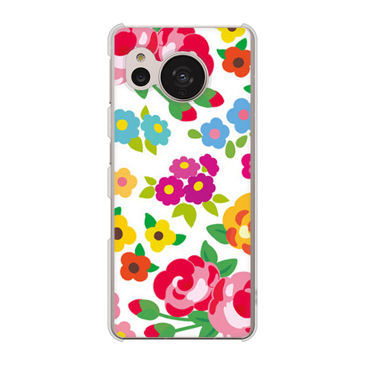 AQUOS sense7 SHG10 au 高画質仕上げ 背面印刷 ハードケース【776 5月のフラワーガーデン】