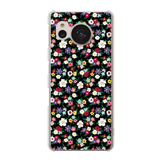AQUOS sense7 SHG10 au 高画質仕上げ 背面印刷 ハードケース【778 マイクロリバティプリントBK】