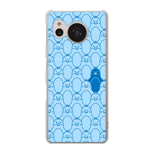 AQUOS sense7 SHG10 au 高画質仕上げ 背面印刷 ハードケース【MA917 パターン ペンギン】