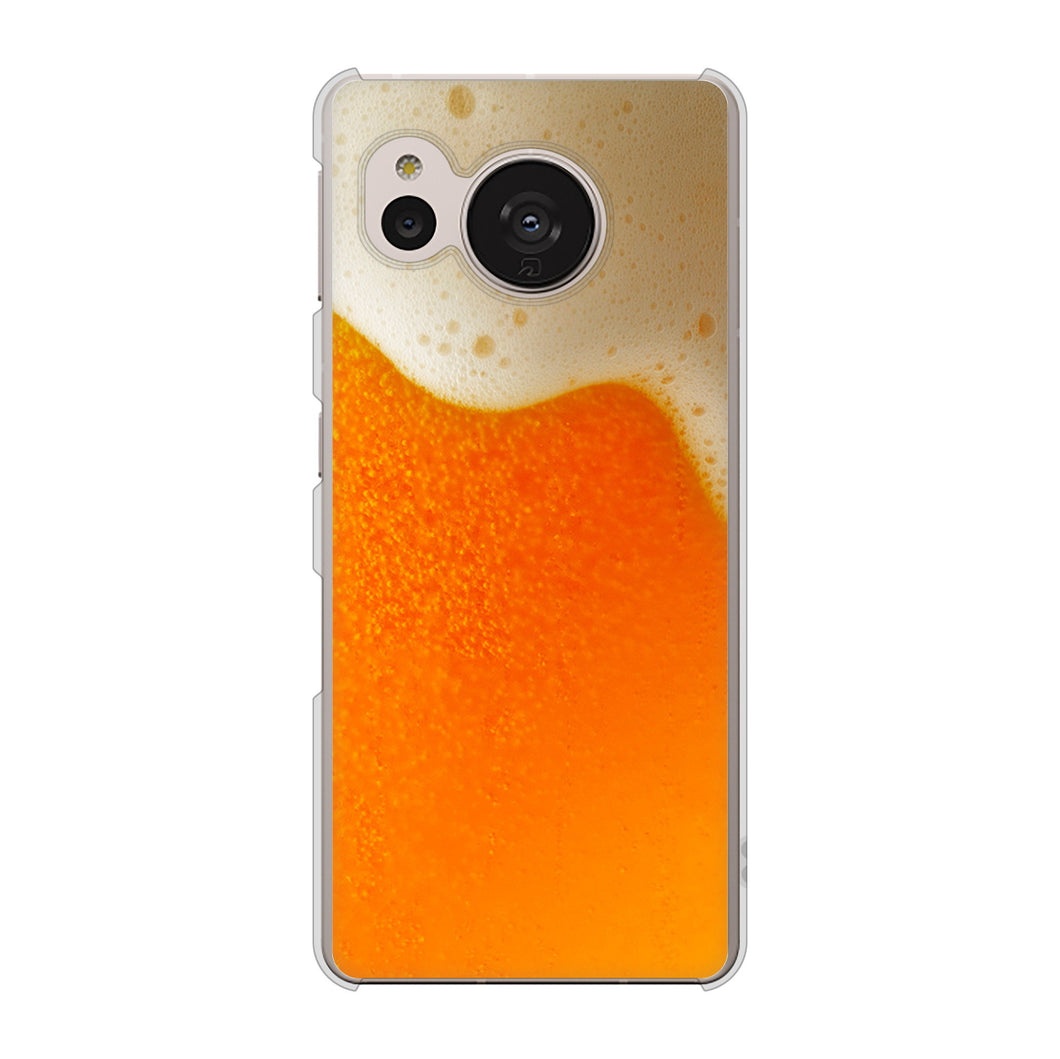 AQUOS sense7 SHG10 au 高画質仕上げ 背面印刷 ハードケース【VA855 ジョッキ生(ビール)】