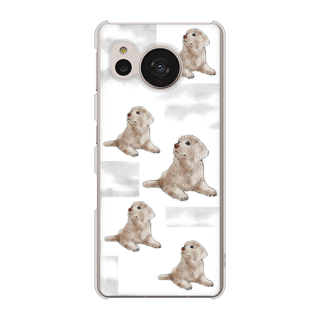 AQUOS sense7 SHG10 au 高画質仕上げ 背面印刷 ハードケース【YD823 ラブラドールレトリバー04】