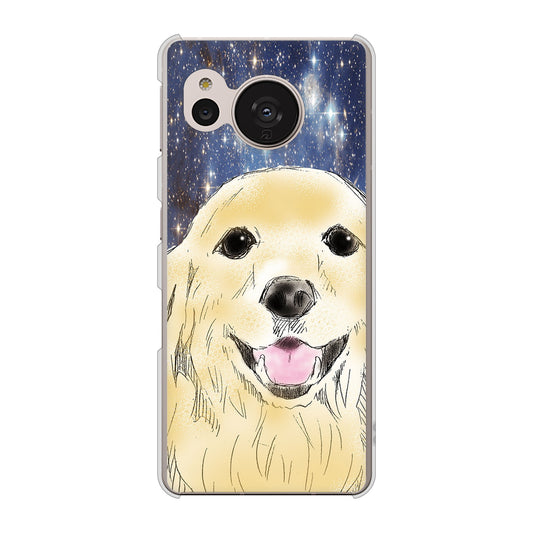 AQUOS sense7 SHG10 au 高画質仕上げ 背面印刷 ハードケース【YD828 ゴールデンレトリバー04】