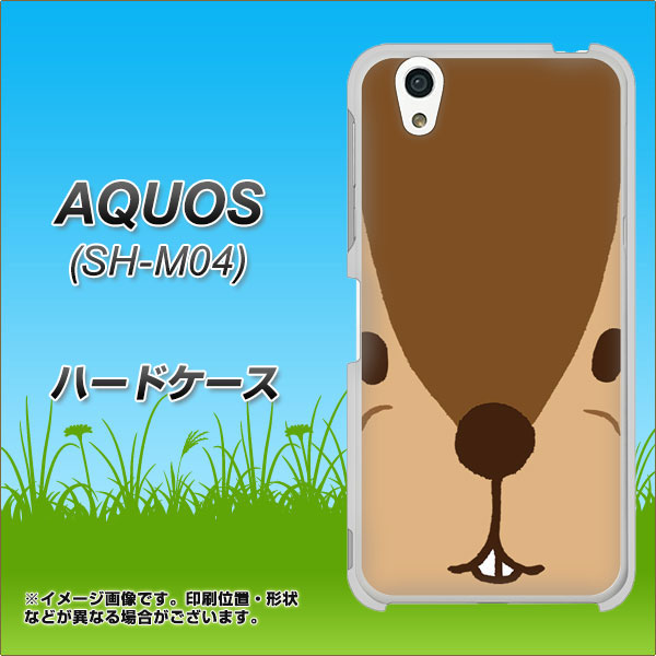 アクオス SH-M04 高画質仕上げ 背面印刷 ハードケース【349 りす】