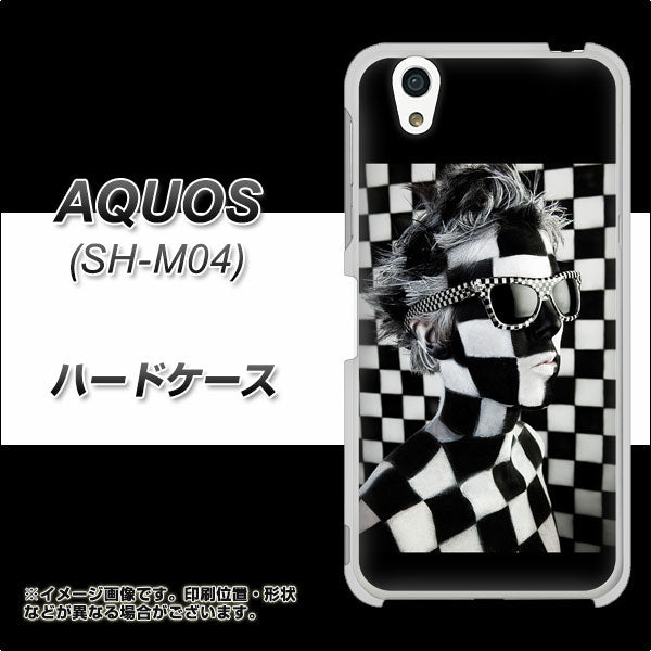アクオス SH-M04 高画質仕上げ 背面印刷 ハードケース【357 bk&wh】