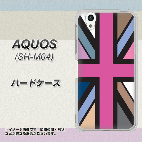 アクオス SH-M04 高画質仕上げ 背面印刷 ハードケース【507 ユニオンジャック デスカラー】