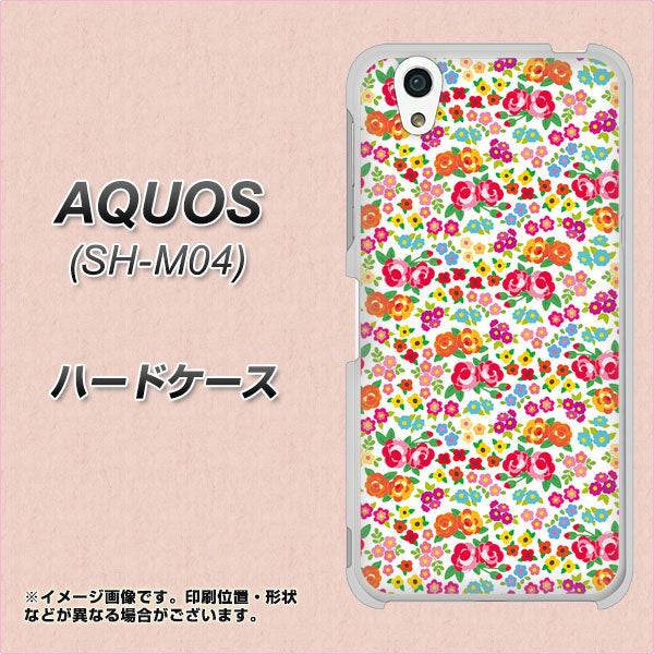 アクオス SH-M04 高画質仕上げ 背面印刷 ハードケース【777 マイクロリバティプリントWH】