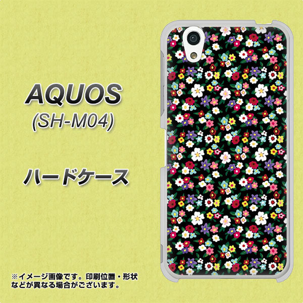 アクオス SH-M04 高画質仕上げ 背面印刷 ハードケース【778 マイクロリバティプリントBK】