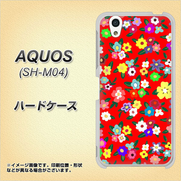 アクオス SH-M04 高画質仕上げ 背面印刷 ハードケース【780 リバティプリントRD】