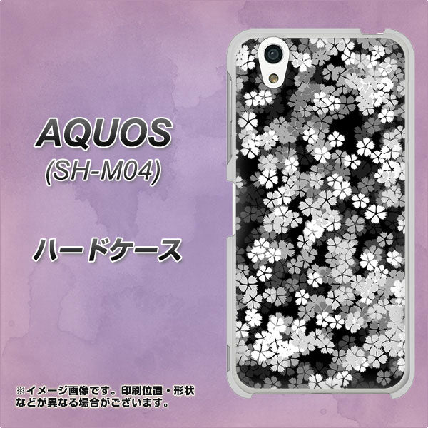 アクオス SH-M04 高画質仕上げ 背面印刷 ハードケース【1332 夜桜】