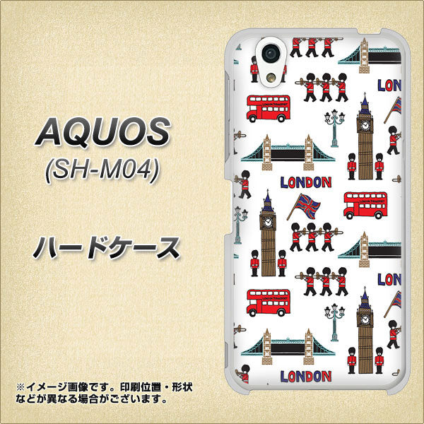 アクオス SH-M04 高画質仕上げ 背面印刷 ハードケース【EK811 ロンドンの街】