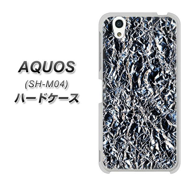 アクオス SH-M04 高画質仕上げ 背面印刷 ハードケース【EK835 スタイリッシュアルミシルバー】
