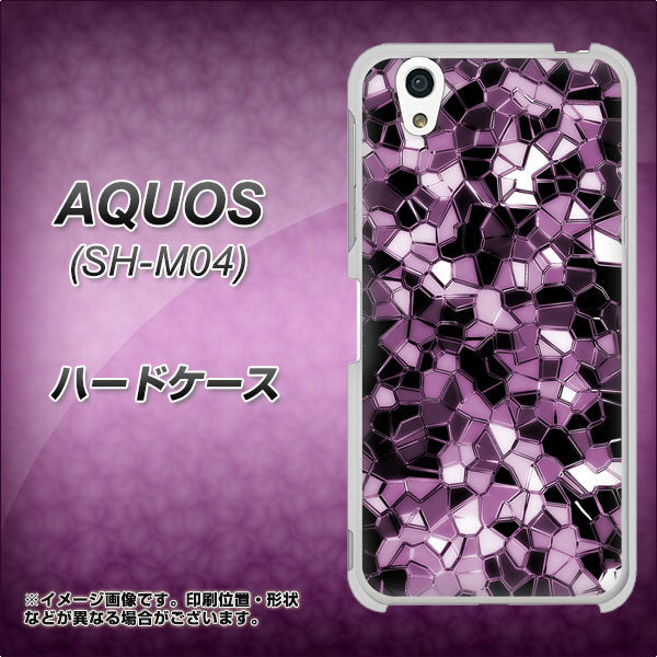 アクオス SH-M04 高画質仕上げ 背面印刷 ハードケース【EK837 テクニカルミラーパープル】