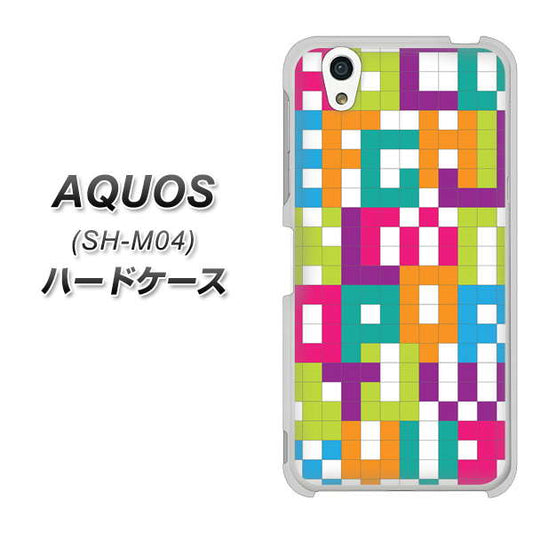 アクオス SH-M04 高画質仕上げ 背面印刷 ハードケース【IB916 ブロックアルファベット】