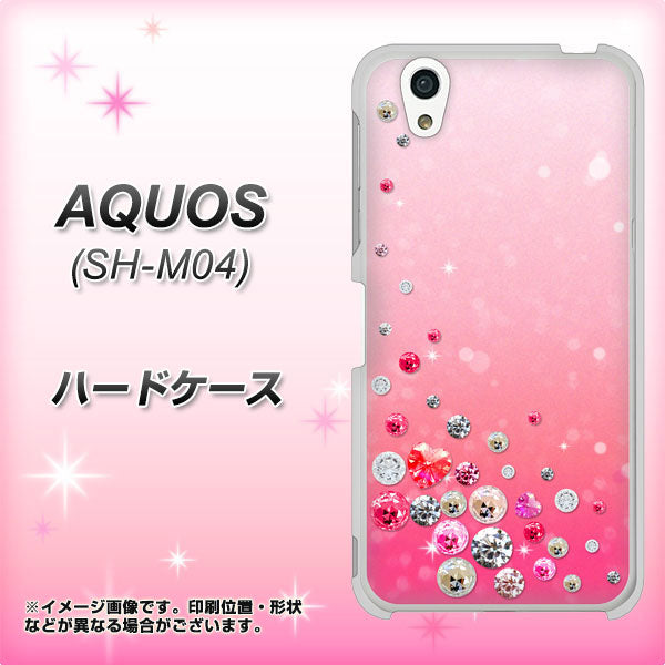 アクオス SH-M04 高画質仕上げ 背面印刷 ハードケース【SC822 スワロデコ風プリント】