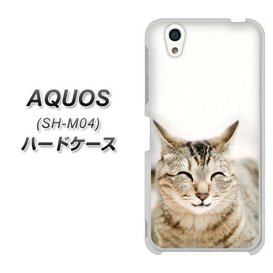 アクオス SH-M04 高画質仕上げ 背面印刷 ハードケース【VA801 笑福ねこ】