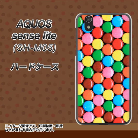 AQUOS sense lite 448 マーブルチョコ ハードケース 背面印刷