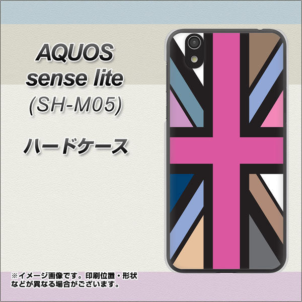 アクオス センス ライト SH-M05 高画質仕上げ 背面印刷 ハードケース【507 ユニオンジャック デスカラー】