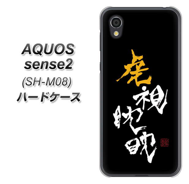 アクオスセンス2 SH-M08 高画質仕上げ 背面印刷 ハードケース【OE803 虎視眈々】