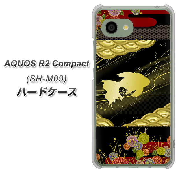 アクオス R2 コンパクト SH-M09 高画質仕上げ 背面印刷 ハードケース【174 天の川の金魚】