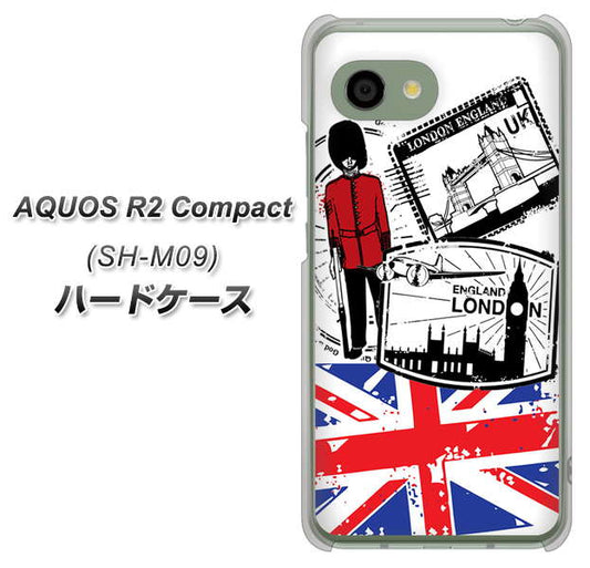 アクオス R2 コンパクト SH-M09 高画質仕上げ 背面印刷 ハードケース【574 LONDON】