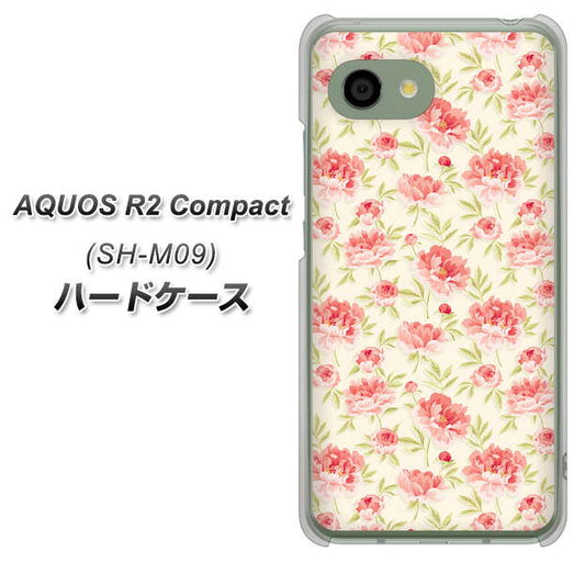 アクオス R2 コンパクト SH-M09 高画質仕上げ 背面印刷 ハードケース【593 北欧の小花S】