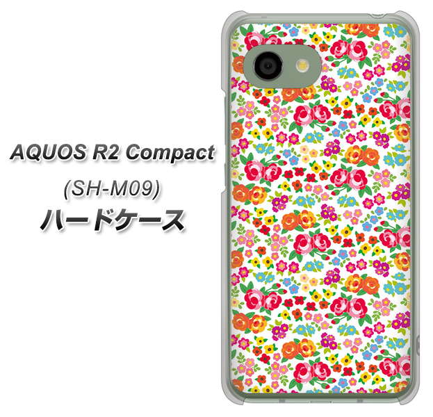 アクオス R2 コンパクト SH-M09 高画質仕上げ 背面印刷 ハードケース【777 マイクロリバティプリントWH】