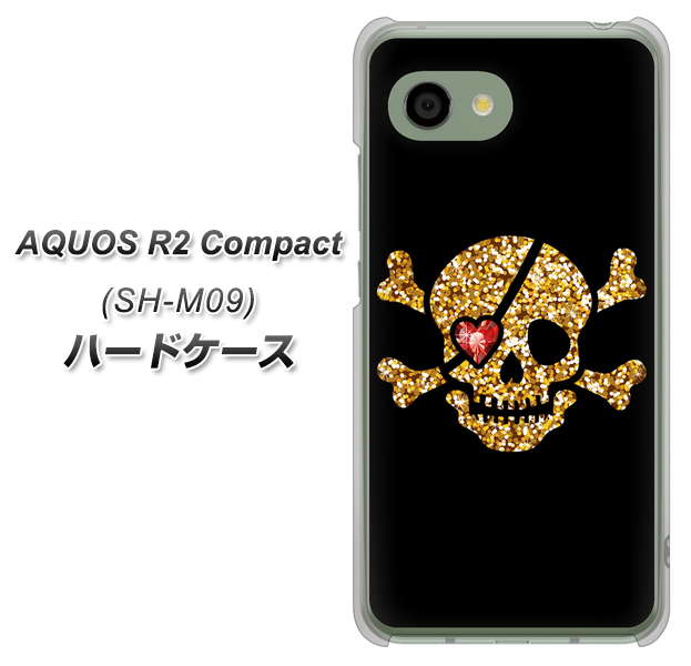 アクオス R2 コンパクト SH-M09 高画質仕上げ 背面印刷 ハードケース【1082 海賊ドクロ】