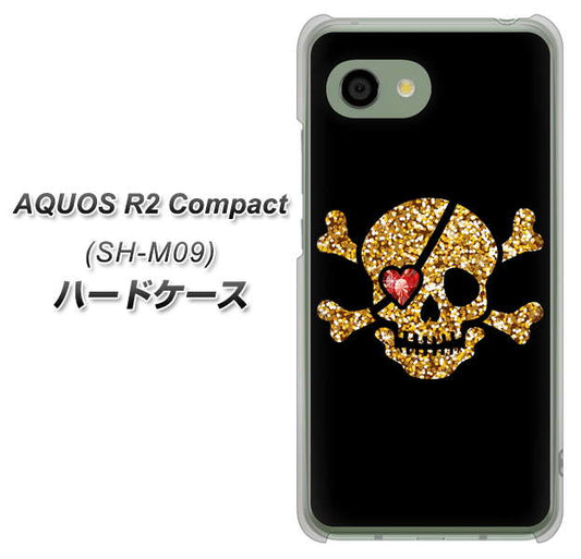 アクオス R2 コンパクト SH-M09 高画質仕上げ 背面印刷 ハードケース【1082 海賊ドクロ】