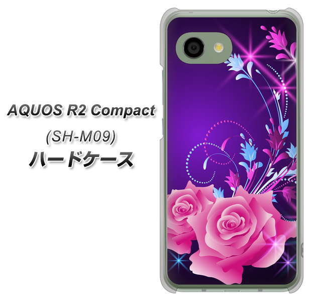 アクオス R2 コンパクト SH-M09 高画質仕上げ 背面印刷 ハードケース【1177 紫色の夜】