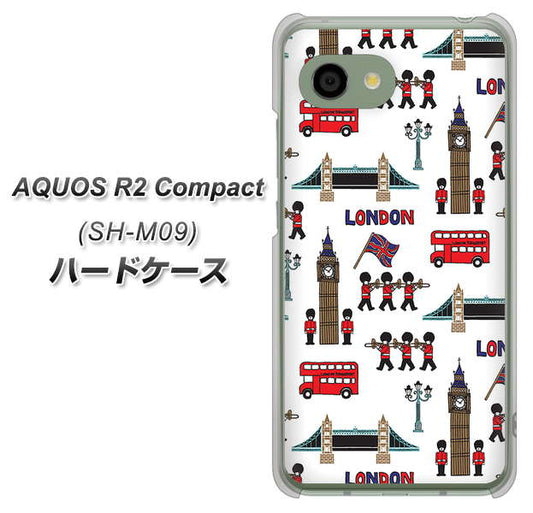 アクオス R2 コンパクト SH-M09 高画質仕上げ 背面印刷 ハードケース【EK811 ロンドンの街】