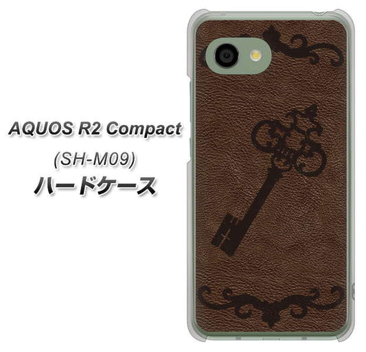 アクオス R2 コンパクト SH-M09 高画質仕上げ 背面印刷 ハードケース【EK824 レザー風アンティークキー】