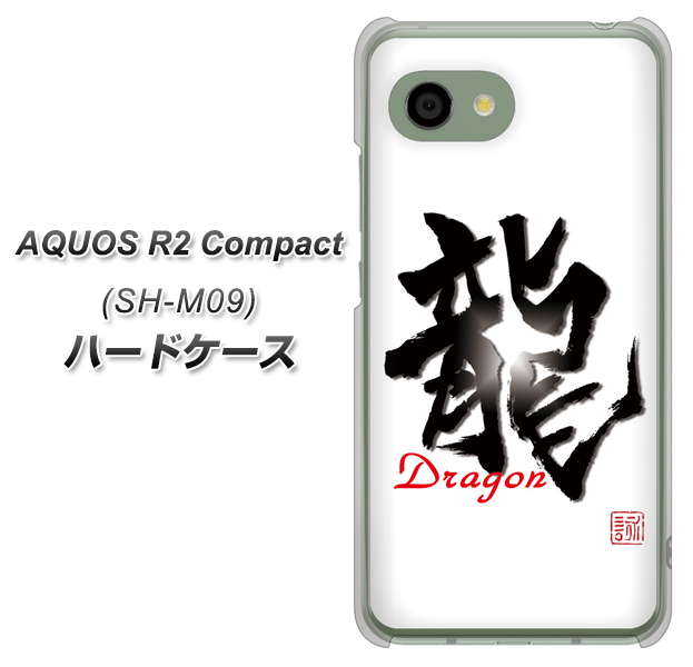 アクオス R2 コンパクト SH-M09 高画質仕上げ 背面印刷 ハードケース【OE804 龍ノ書】