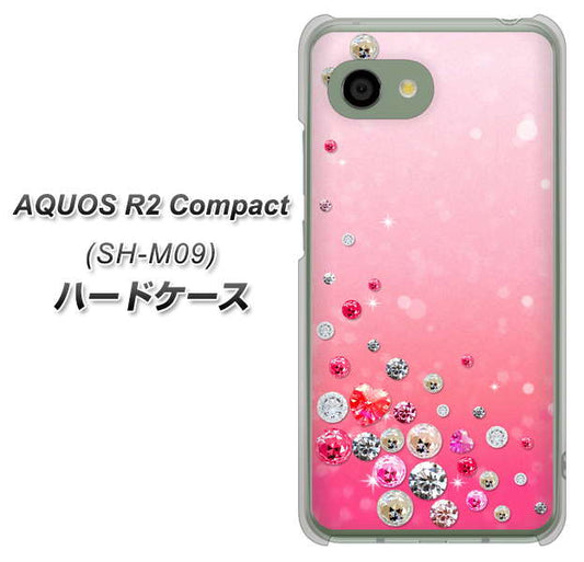 アクオス R2 コンパクト SH-M09 高画質仕上げ 背面印刷 ハードケース【SC822 スワロデコ風プリント】