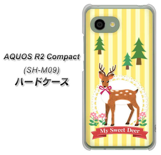 アクオス R2 コンパクト SH-M09 高画質仕上げ 背面印刷 ハードケース【SC826 森の鹿】